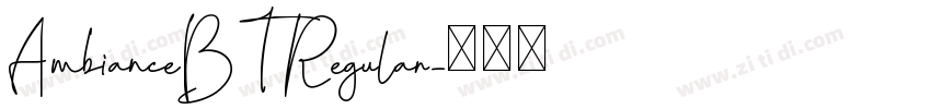 AmbianceBT Regular字体转换